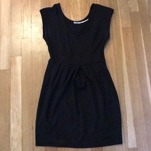 Black short sleeve dress